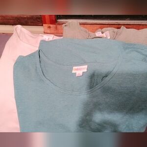 LuLaRoe Teal and Gray T-Shirts Bundle